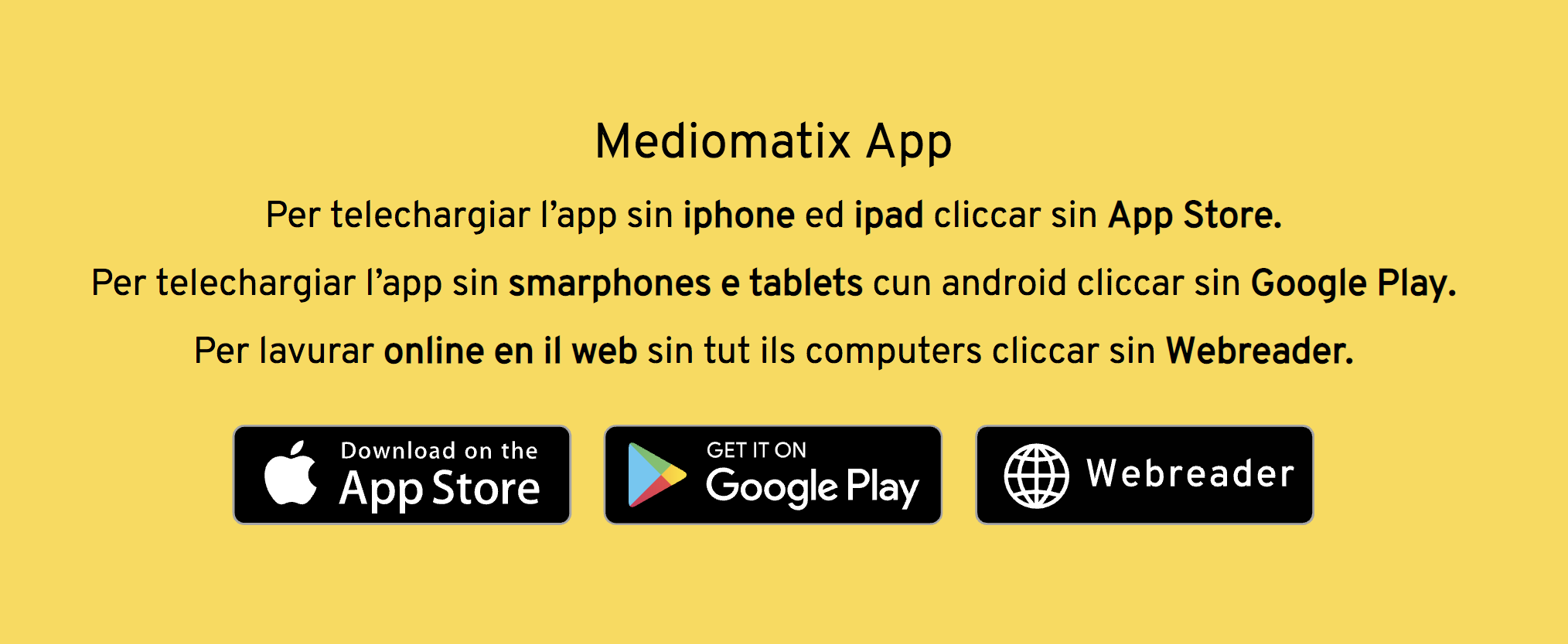 Laden Sie jetzt Mediomatix herunter. Mediomatix ist für iOS, Android und den PC verfügbar.